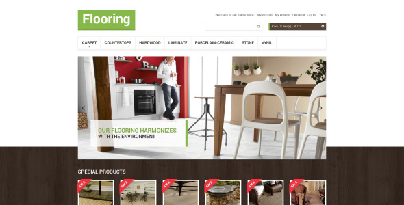 магазин напольных покрытий magento theme