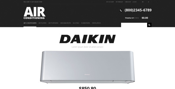 современный кондиционер magento theme