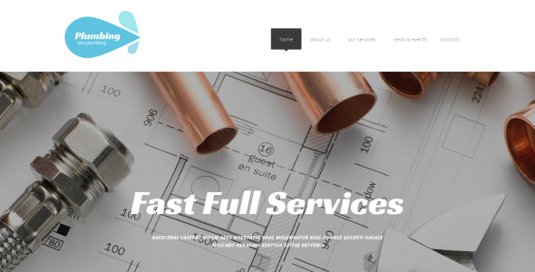 шаблон сайта plumbing pro