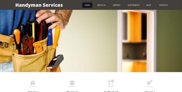 впечатляющий разнорабочий услуги wordpress тема