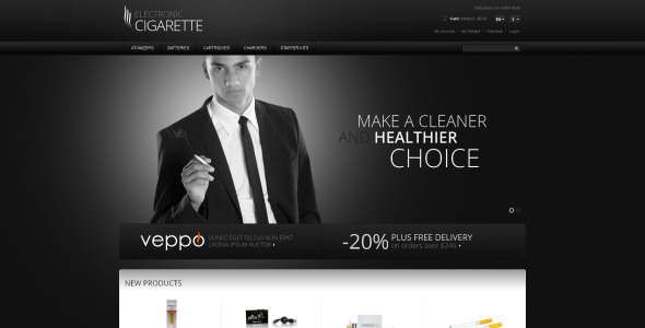 табак отзывчивая тема magento