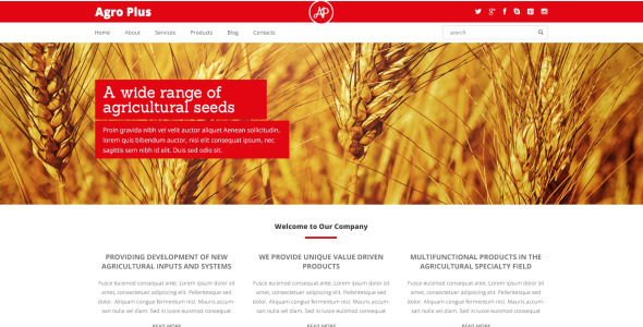 ферма отзывчивая тема wordpress
