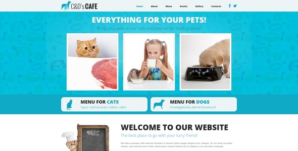 pet shop отзывчивый шаблон joomla