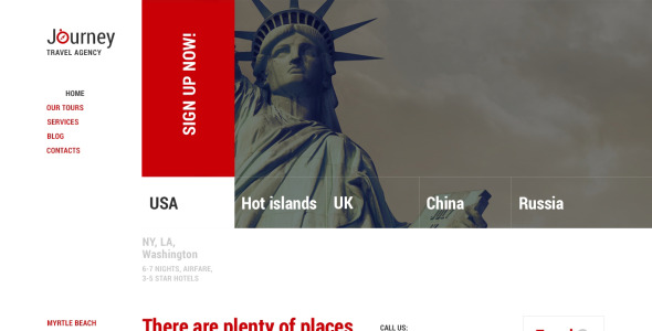 отзывчивая тема wordpress туристического агентства