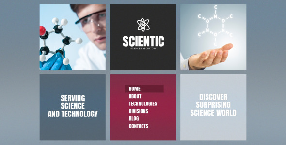 шаблон science lab drupal