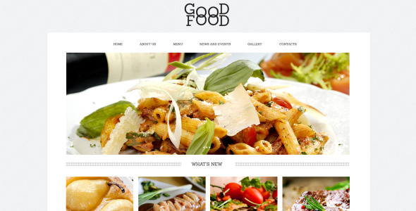 yummy food drink cafe drupal шаблон