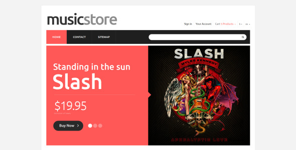all tastes music prestashop theme