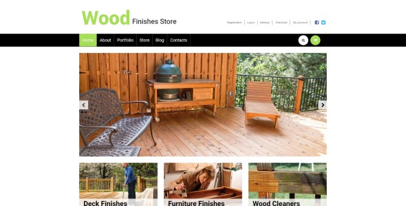 лучшая деревянная отделка магазина woocommerce theme