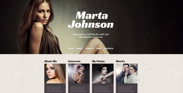 модельное агентство адаптивная тема wordpress