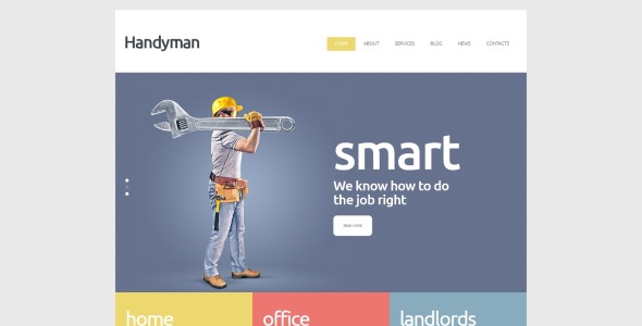 мастер услуг joomla шаблон