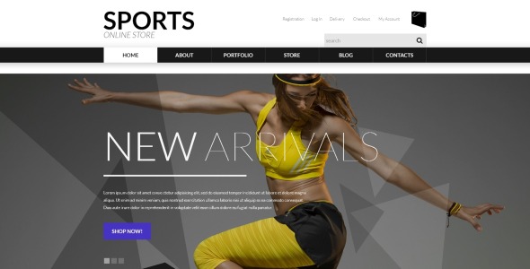 спортивная одежда woocommerce тема