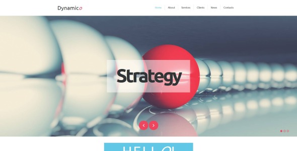 шаблон business &amp; services moto cms 3