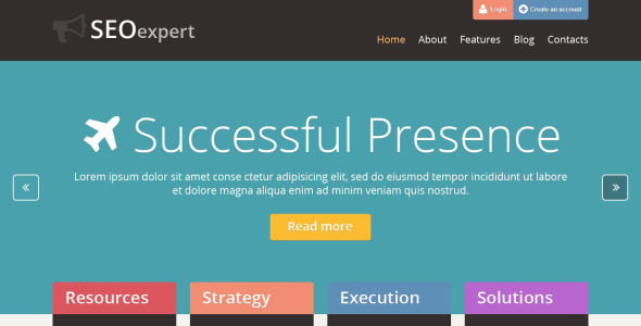 seo сайт отзывчивая тема wordpress