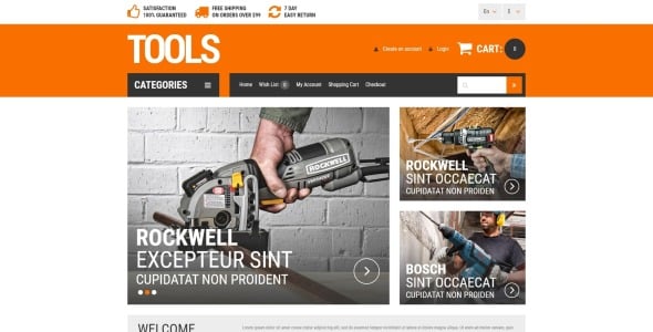 инструменты домовладельцев шаблон opencart