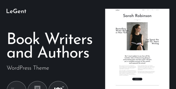 адаптивные авторы книг и авторы wordpress темы