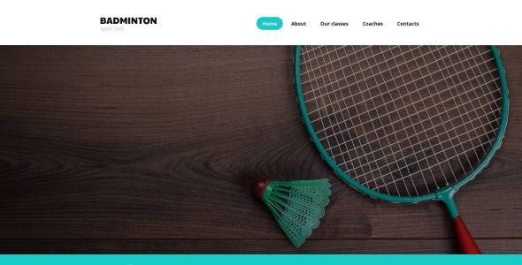 шаблон html badminton moto cms