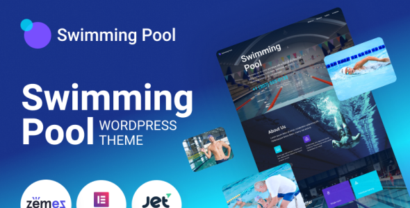 современный бассейн wordpress тема