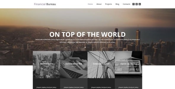 финансы многоцелевая современная тема wordpress elementor