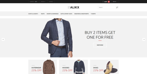 тема alikx prestashop