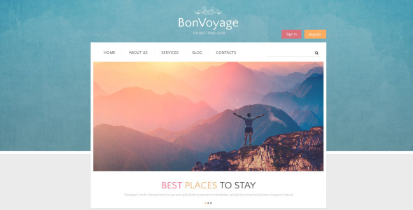 шаблон bonvoyage drupal