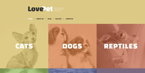 шаблон love pet drupal