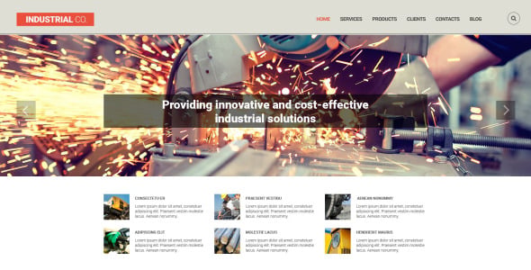 шаблон Industrial co. drupal