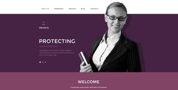 юридический офис drupal шаблон