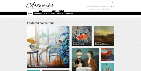 тема art responsive shopify