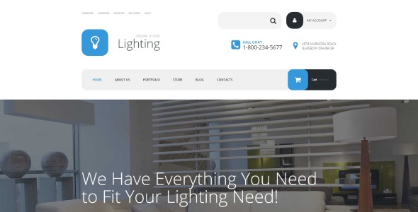 тема lighting store woocommerce