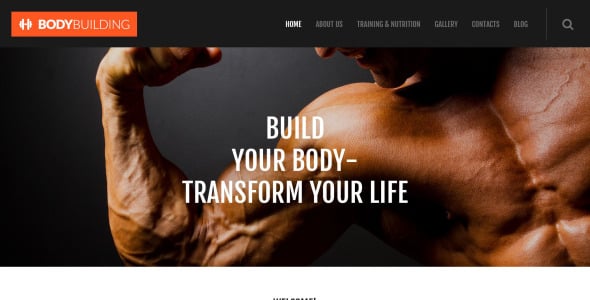фитнес отзывчивая тема wordpress