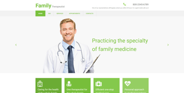 шаблон doctor moto cms 3