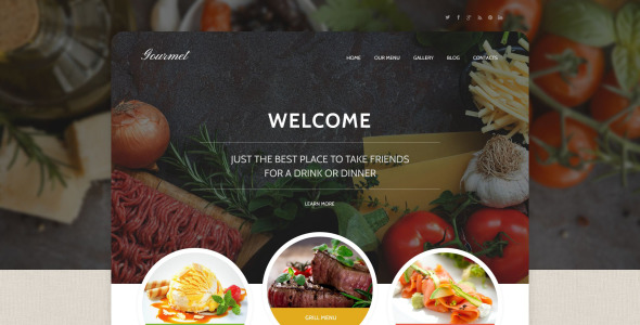 изысканная кухня wordpress тема