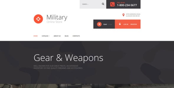 военный магазин virtuemart шаблон