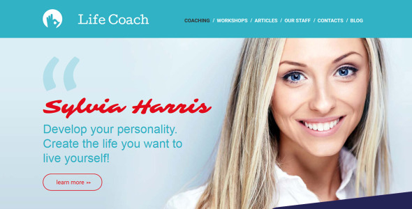 шаблон life coaching moto cms 3