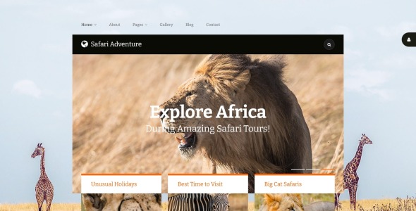 шаблон safari adventure joomla