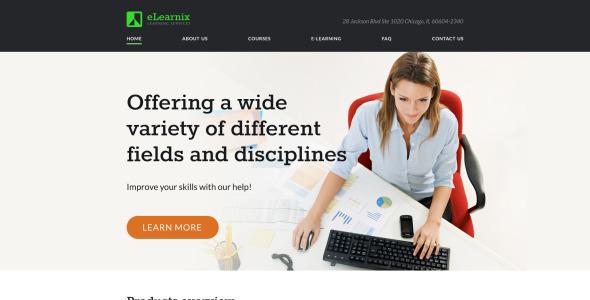 шаблон сайта elearnix