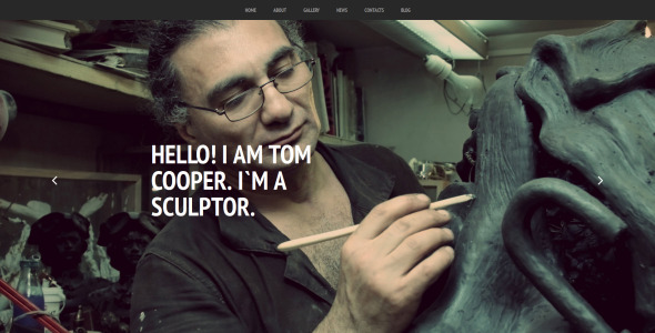 шаблон sculpture moto cms 3