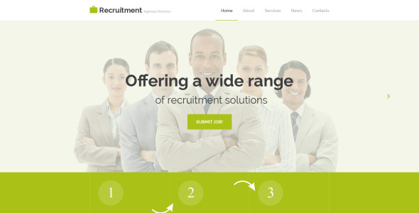 адаптивный шаблон сайта job portal