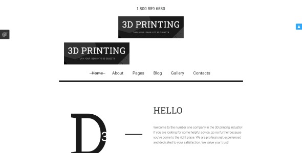 3d печать шаблона joomla