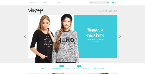 модная одежда prestashop тема