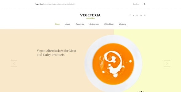 вегетарианский ресторан блог wordpress тема