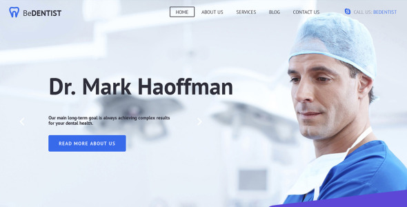 шаблон dentist moto cms 3
