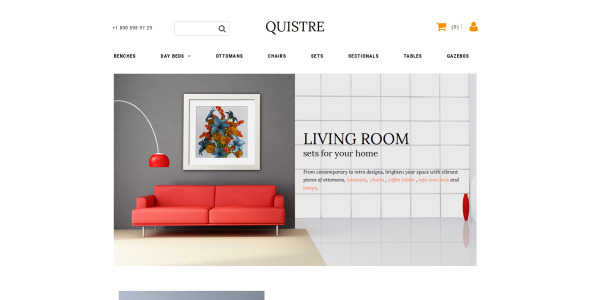 шаблон электронной коммерции furniture motocms