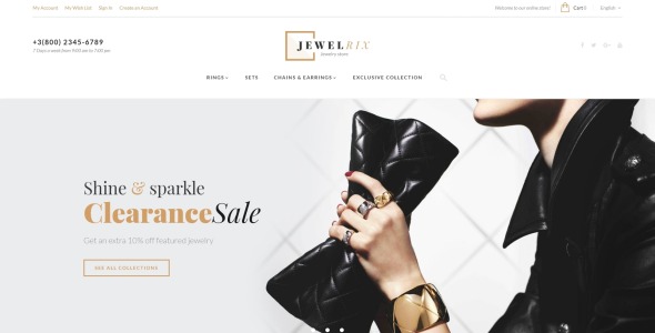 тема jewelrix magento