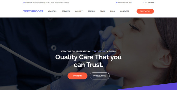 шаблон teethboost moto cms 3