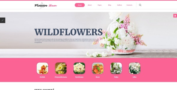 шаблон flower sun joomla