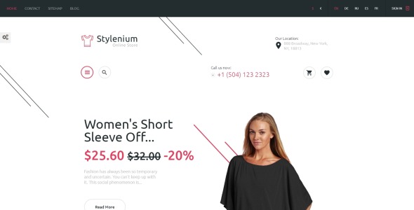 модный магазин prestashop тема