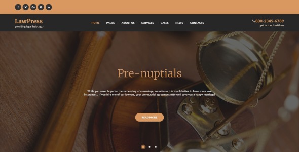 юридическая фирма отзывчивая тема wordpress