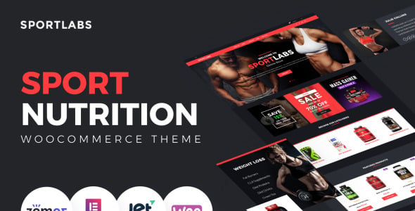 спортивное питание тема woocommerce