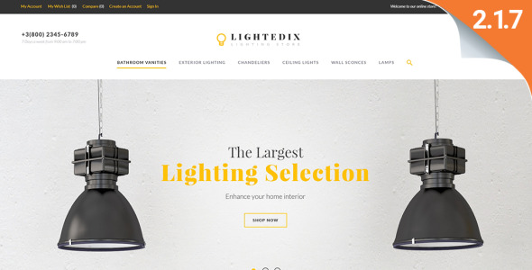 lightning store отзывчивая тема magento